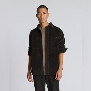 Everlane Black Corduroy Button-Down Shirt
